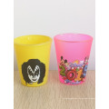 Haonai 230 shot glass custom shot glass sprayed color glass with printing